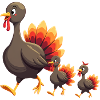 Bébé dinde de Thanksgiving