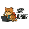 Cat Procrastinator at Work