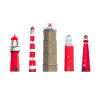 Ameland, Texel, Terschellingen Hand Drawing