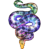 Rainbow Neon Snake