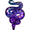 Néon Serpent Violet