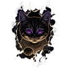 Chat déchiré tissu - Sweet Gothic