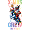 Weihnachts Crew Weihnachtsmann Einhorn