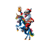 Weihnachts Crew Weihnachtsmann Einhorn
