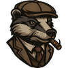 Badger Mafioso Gangster with Cigar
