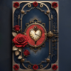 Art Deco Watch with Roses
