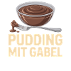 Pudding with fork