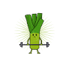 Weightlifter STRONG LEEK Funny