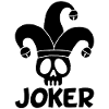 Black Joker Skull