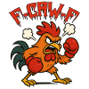 Funny Chicken F-CAW-F Rooster Fun Shirt