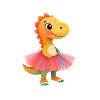 Dino Ballerina in Tutu