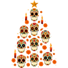 Sugar Skull Christmas Tree Design