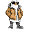Taube Vogel Cool Winter