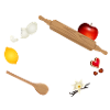 Flour and ingredients – atmospheric kitchen motif