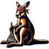 Tennis Kangaroo Racket Bandana Australia