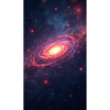Spirale Néon Galaxie Noyau