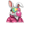 Après-ski lapin Pink Bubble Gum