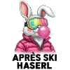 Après-ski bunny pink bunny