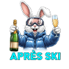 Après-ski lapin rose
