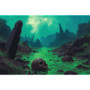Dark fantasy horror illustration