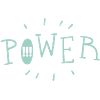 Die Drei !!! Schriftzug Power 