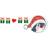 Pinguin mit Weihnachtsmütze