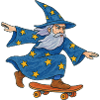 Starry Wizard Skateboard