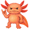 Crimson Ember Axolotl 