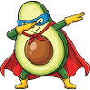 Avocat Légumes Forts Modèle végétalien
