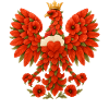 Polish Eagle Made of Red Poppies