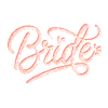Bridal glitter font