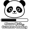 Panda Loading Screen Soft Toy