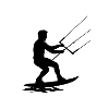 Cool Kitesurfer in Action – Dynamic Silhouette