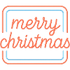 Neon Merry Christmas Lettering
