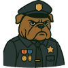 Bulldog Officer Badge Tee