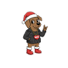 Heavy Christmas Dog Skirt
