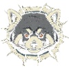 Cute Red Panda Peeking Out Crack
