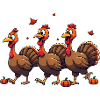Bébé dinde de Thanksgiving