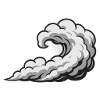 Swirl Cyclone Cloud Graphic