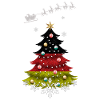 Christmas tree with Germany flag