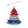 Christmas tree with Netherlands flag