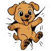 Süßer Comic Hundewelpe – Kinder & Tierfreunde