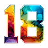 NO. 18 NUMBER 18 COLLEGE 18TH BIRTHDAY