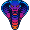 Neon Cobra Gradient Illustration