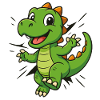 Cute Comic Dino – Kids & Dinosaur Fans