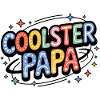 Coolster Papa bunte Retro-Buchstaben