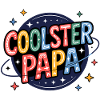 Coolster Papa – bunter Retro-Dad Print