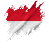 Drapeau indonésien, style déchiré