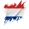 Holland flag, torn style