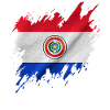 Paraguay flag, torn style